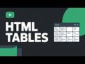 HTML Tables Explained | Build Your First Table