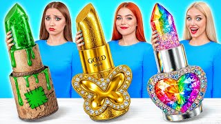 รวย vs ยากจน vs จีก้าริช อาหาร ท้าทาย | ความท้าทายที่ตลก Super Hyper DO