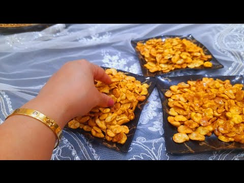 مقرمشات الفول مقلي بمذاق اللوز سريعة تحضير ولذيذ