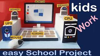 How to make Computer model with thermocol