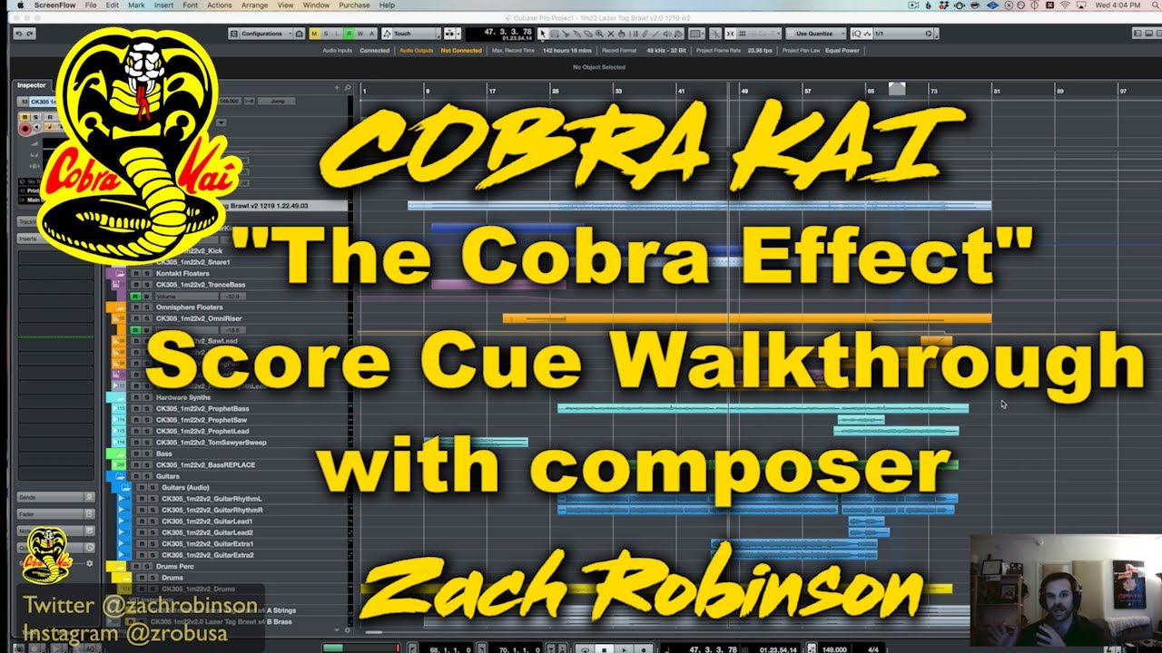 Cobra Kai - "The Cobra Effect" Score Cue Walkthrough with composer Zach Robinson
