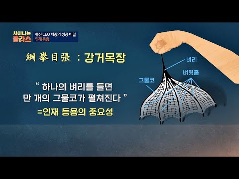 혁신 CEO 세종의 성공 비결 ☞ 핵심 인재 등용(＝벼릿줄) 차이나는 클라스 61회