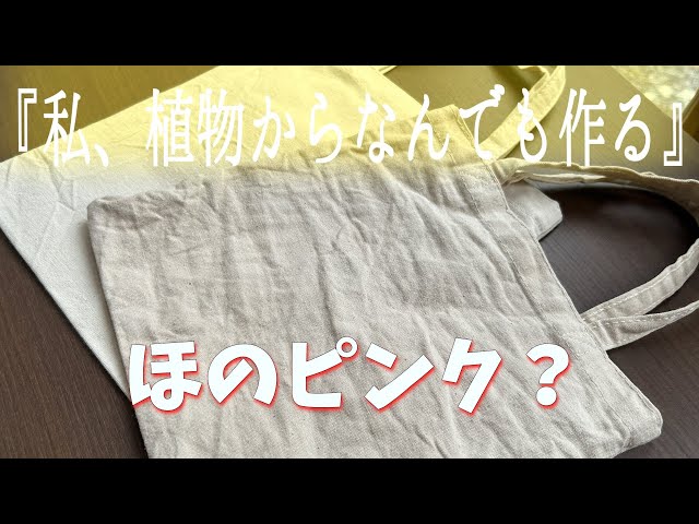 天然染め】トチノキでほんのりピンク色に｜やさしい自然素材の布染め