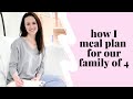HOW WE MEAL PLAN FOR OUR FAMILY OF FOUR | MEAL PLANNING ON A BUDGET | TWO WEEK MEAL PLAN