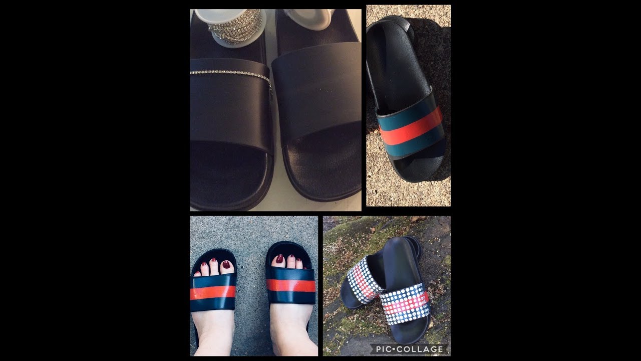 gucci slides diamond