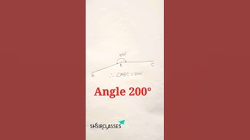 How to construct 200° angle using protractor. @SHSIRCLASSES. #maths #drawing #mathematics.