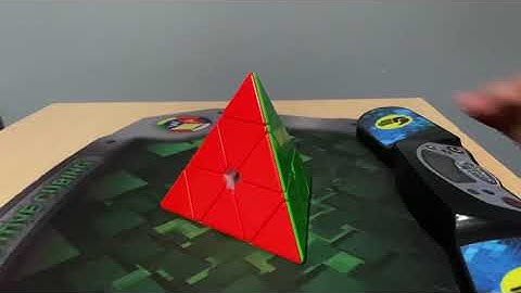 3 Sledgehammers on a Pyraminx Executed in 0.79 seconds