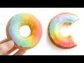 Eugenie's Rainbow Donuts Baked & Tie-Dye Doughnuts DIY Rainbow Treats