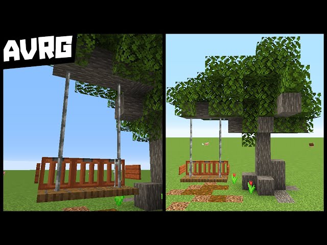 Make a Realistic Tree Swing in Minecraft 