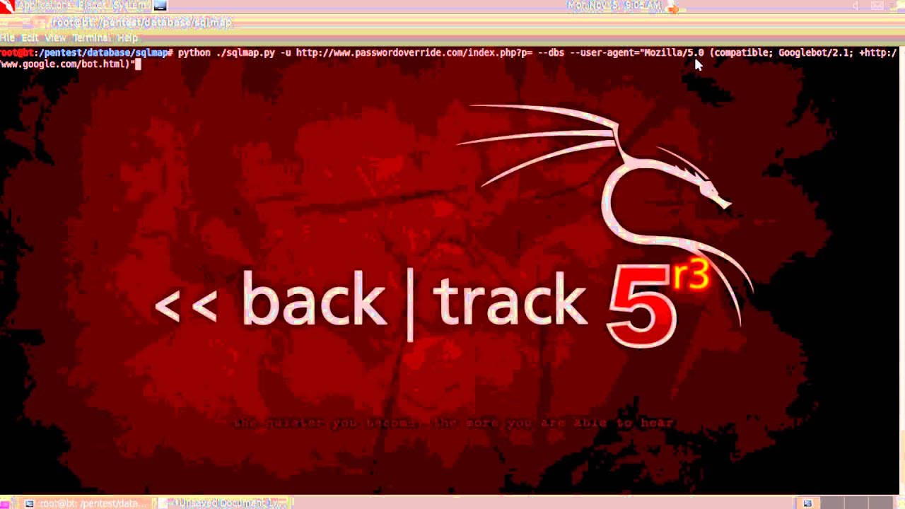 How to run sqlmap as googlebot youtube