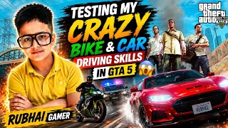 Testing My CRAZY Bike & Car Driving Skills in GTA 5 😱 | Rubhai Gamer