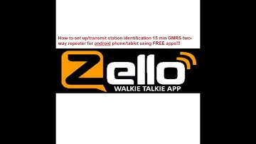🔺How to set up/transmit station identification 15 min GMRS two-way repeater for android FREE app 🔺