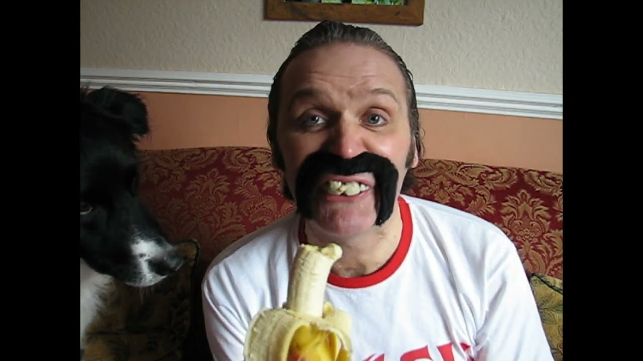 Freddie Mercury ASMR -   Freddie Eats A Banana Watched By Troy The Boy