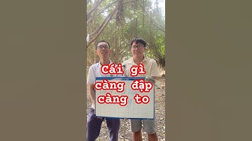 Câu Đố | Cái Gì Càng Đập Càng To #nguyenbangvlog #dovui #dovuigiaitri #shortsvideo #meovat #reels