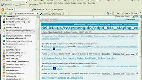 Using Bloglines to keep track of an RSS feed for a Tag