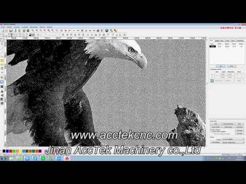 Acctek RDCAM make BMP Laser engraving/Rdcam software how to use BMP