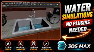 Create Realistic Water in 3ds Max (Built-In Tool,No Plugins!) #cgi #tutorial #3dsmax