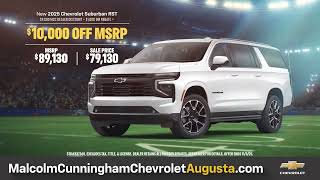 Malcolm Cunningham Chevrolet - Big Play Sales Drive Continues - 2025 Suburban RST - $10K Off MSRP