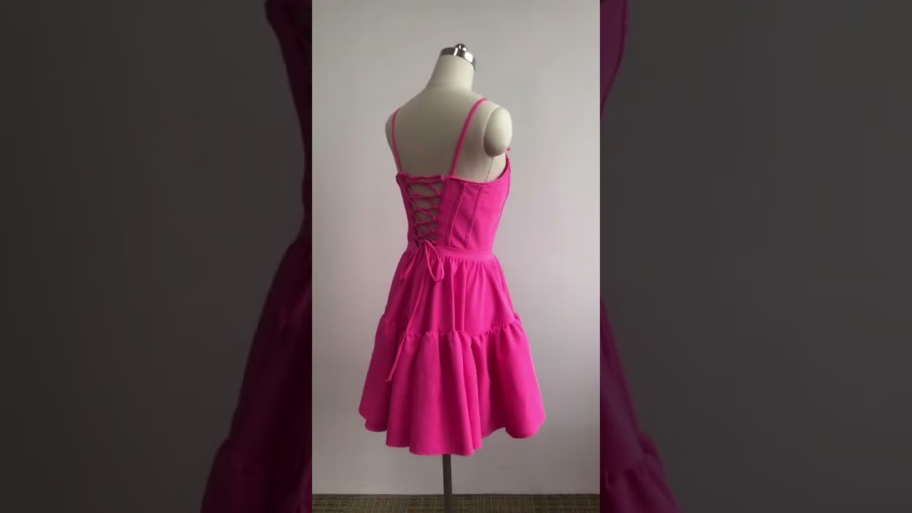 Fancyvestido Hot Pink Short Homecoming Dress 