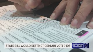 A Florida proposed bill would ban some IDs for voter registration and tighten proof of citizenship