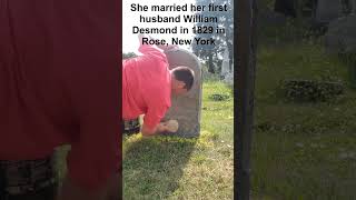 Cleaning the stone of Lucinda (Whinchell) horn #neverforgotten #cemetery Cleaning the stone of Lucinda (Whinchell) horn #neverforgotten #cemetery