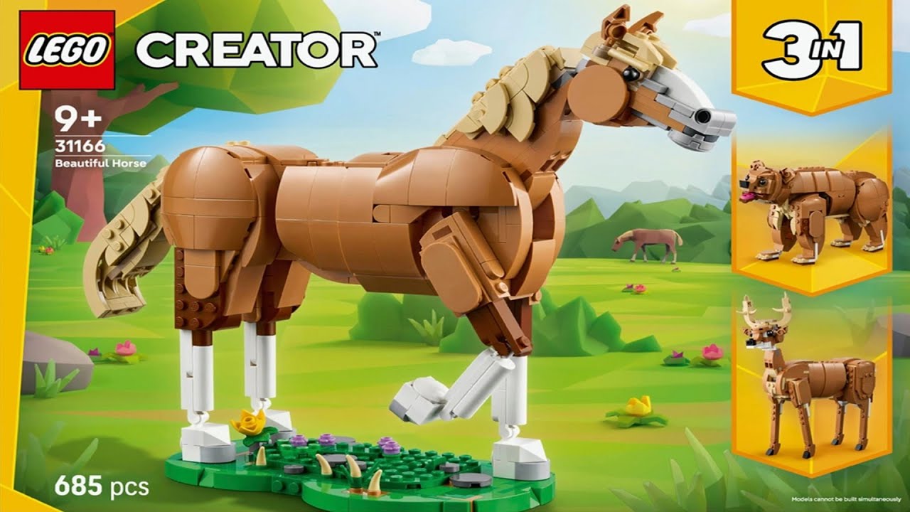 Creator - Beautiful Horse - 3 in 1 LEGO instructions
