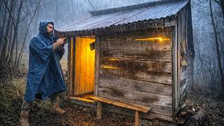 48 Hours Alone in a Rat-Infested Abandoned Cabin ( Full Restoration \u0026 Survival )