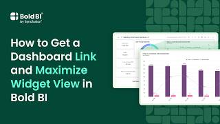 How to Get a Dashboard Link and Maximize Widget View
