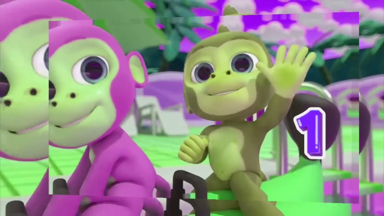 Ten little Monkey count 1-6 compilation | Nursery Rhymes | Fun song | Sponsored by: Preview2Effect