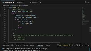Closures & defer in Go || Golang || #golangtutorial #basicsofgolang #coding