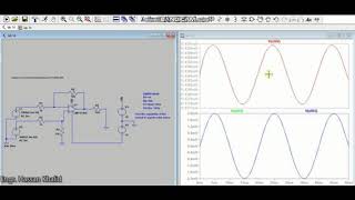 Differential amplifier using LTSPICE LM741