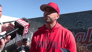 Video Cardinals manager Oli Marmol discusses  pitcher Adam Wainwright and new catcher Willson