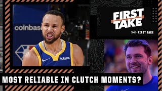 Stephen A.: Steph Curry is more reliable than Luka in clutch moments | First Take