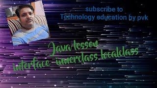 JAVA interfaces lesson 10/// Technology Education by pvk