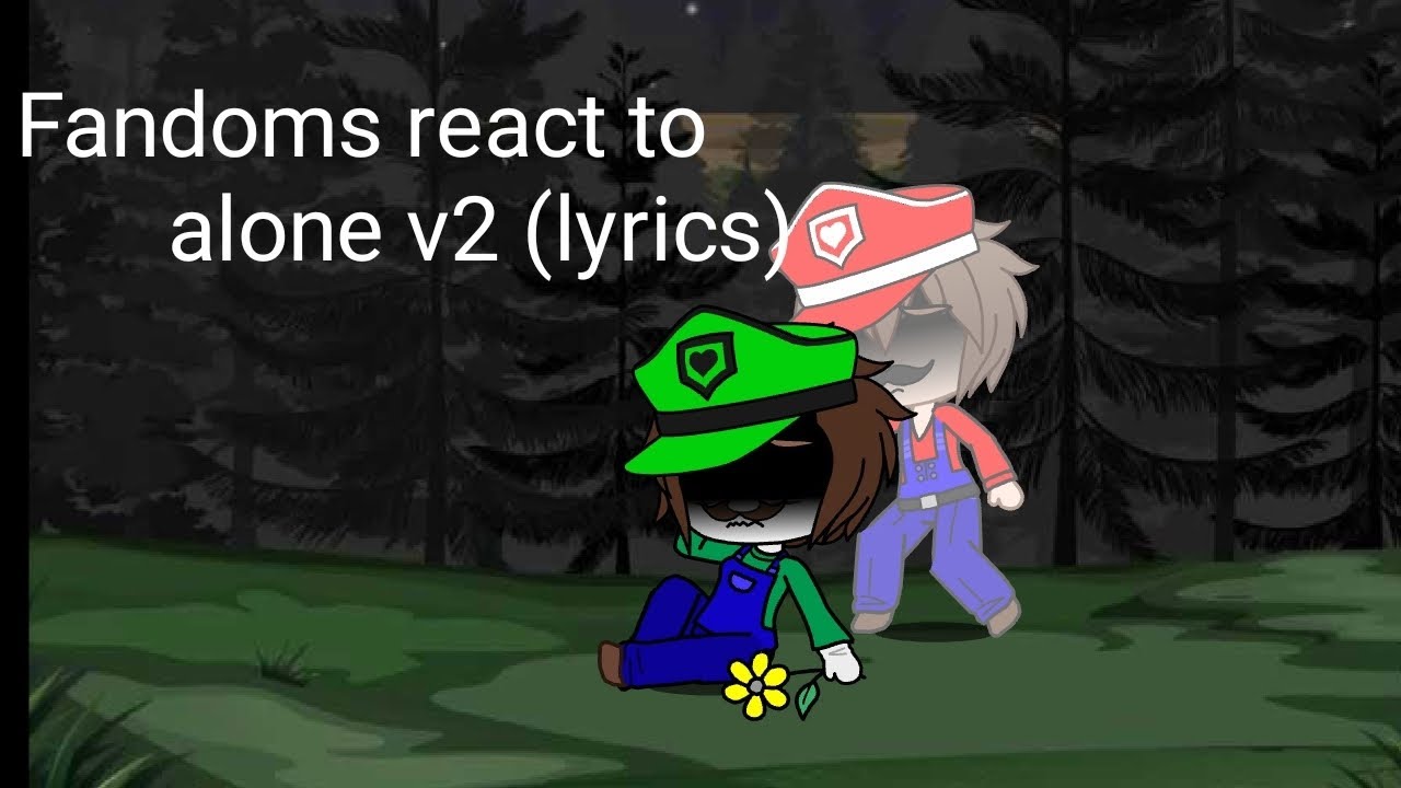 fandoms react to fnf alone (lyrics)