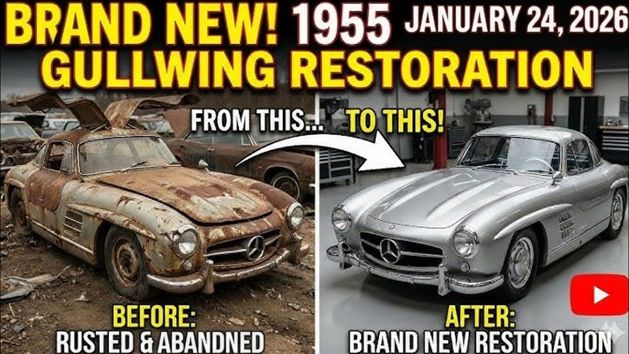 ASMR Full Restoration of 1955 Mercedes-Benz 300SL Gullwing | Abandoned to Factory New