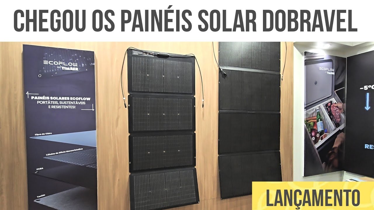 Painel Solar Portátil Dobrável EcoFlow 110W | Compacto, Dobrável