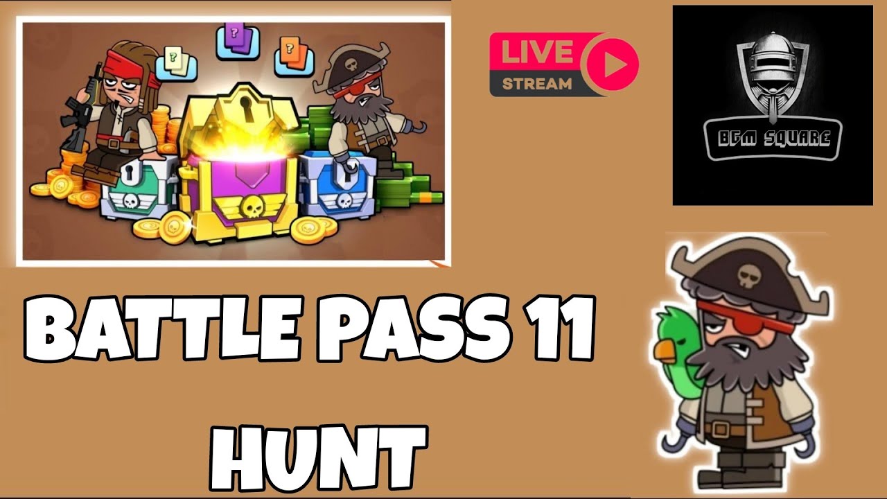 Mini militia Battle pass hunt Live stream|STRANGER Gaming |BGM SQUARE