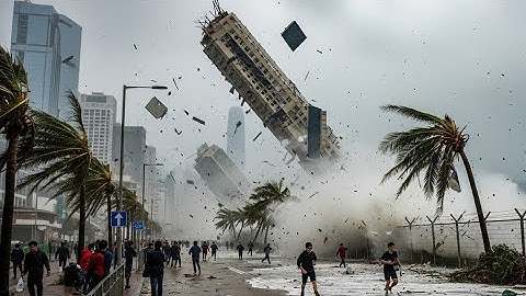 Super Typhoon Ragasa Turns Hong Kong Into Chaos | Shocking Storm Footage 2025