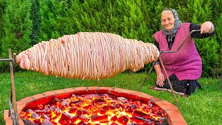 картинка: Сочные Бараньи Кишки На Углях! Рецепт Турецкого Кокореца!