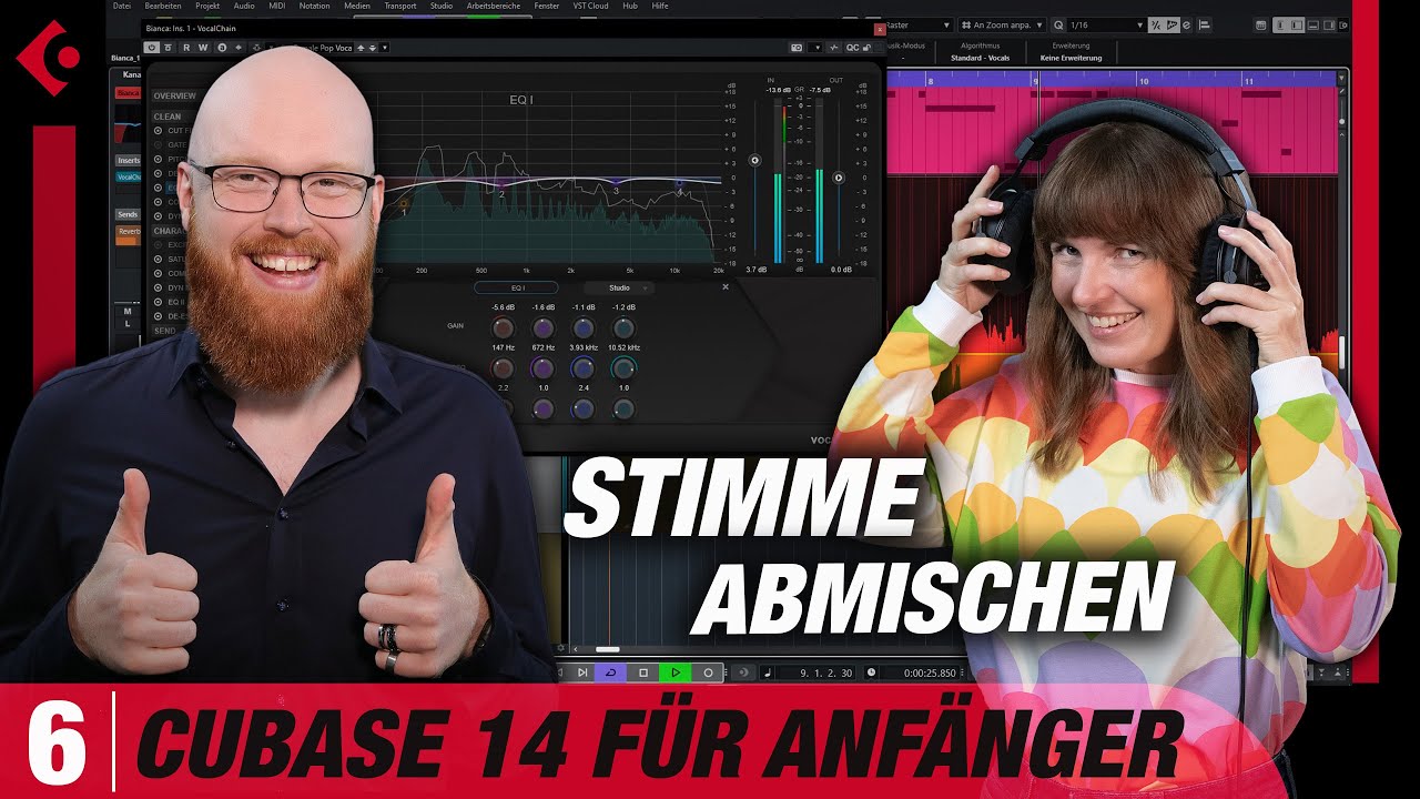 Cubase 14 für Einsteiger: Wie bearbeite und mische ich Gesangsaufnahmen ...
