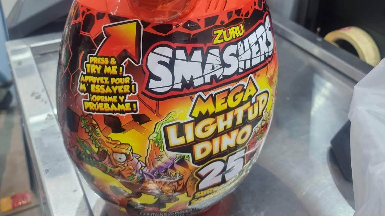 ZURU SMASERS BIG egg SURPRISE  uncovering Mega LIGHTUP DINO
