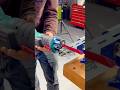 Cutting a Metal Rod with a Powerful Electric Saw for Clean and Precise Results #shorts