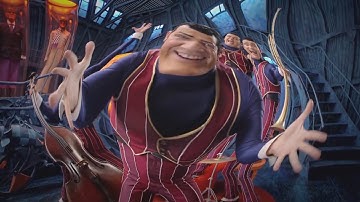 We Are Number One but every time they say "one" the entire Shrek movie is overlayed and BASS BOOSTED