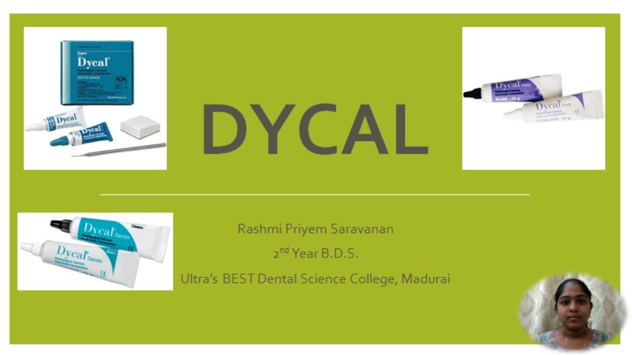 Dycal Composition Pulp Capping Liner Significance