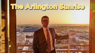 Amazing Arlington Sunrise over the DC Monuments