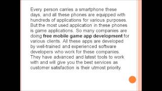 Develop Free Mobile Game App Development With Advanced Technology screenshot 2