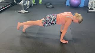 Plank on hands   Rocking motion 3 point