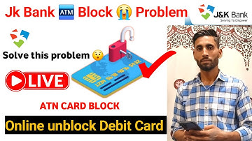 JK Bank Debit Card Unblock Online | JK Bank Debit card unblock kaise kare | Unblock ATM Card