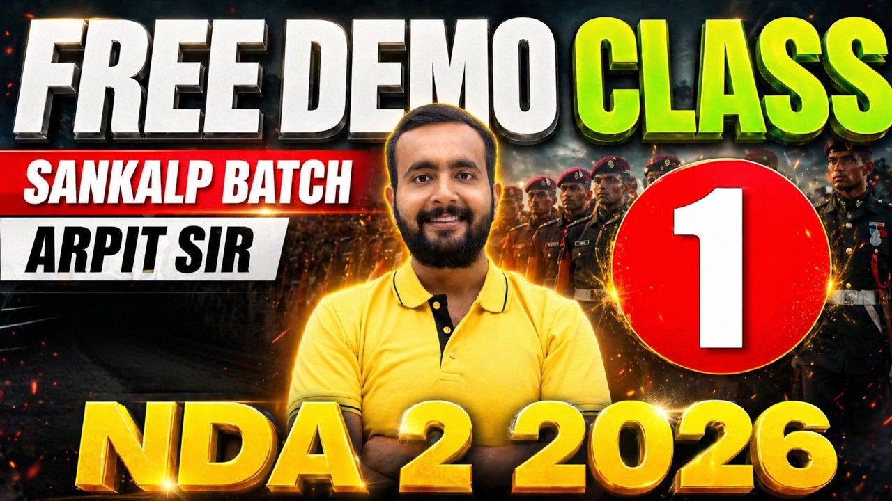 Free UPSC NDA 2 2026 - Sankalp Batch - Demo Lecture (Arpit Sir) - YouTube